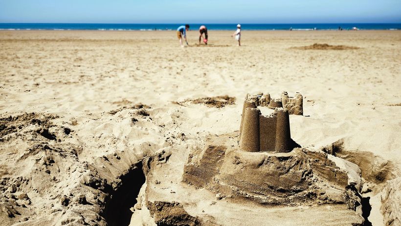 Image of children on a beach