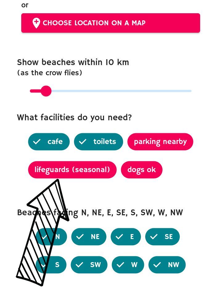 find beaches with lifeguards