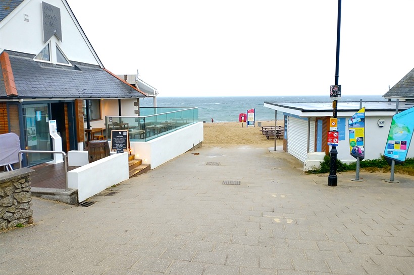Image showing access to Gyllyngvase Beach
